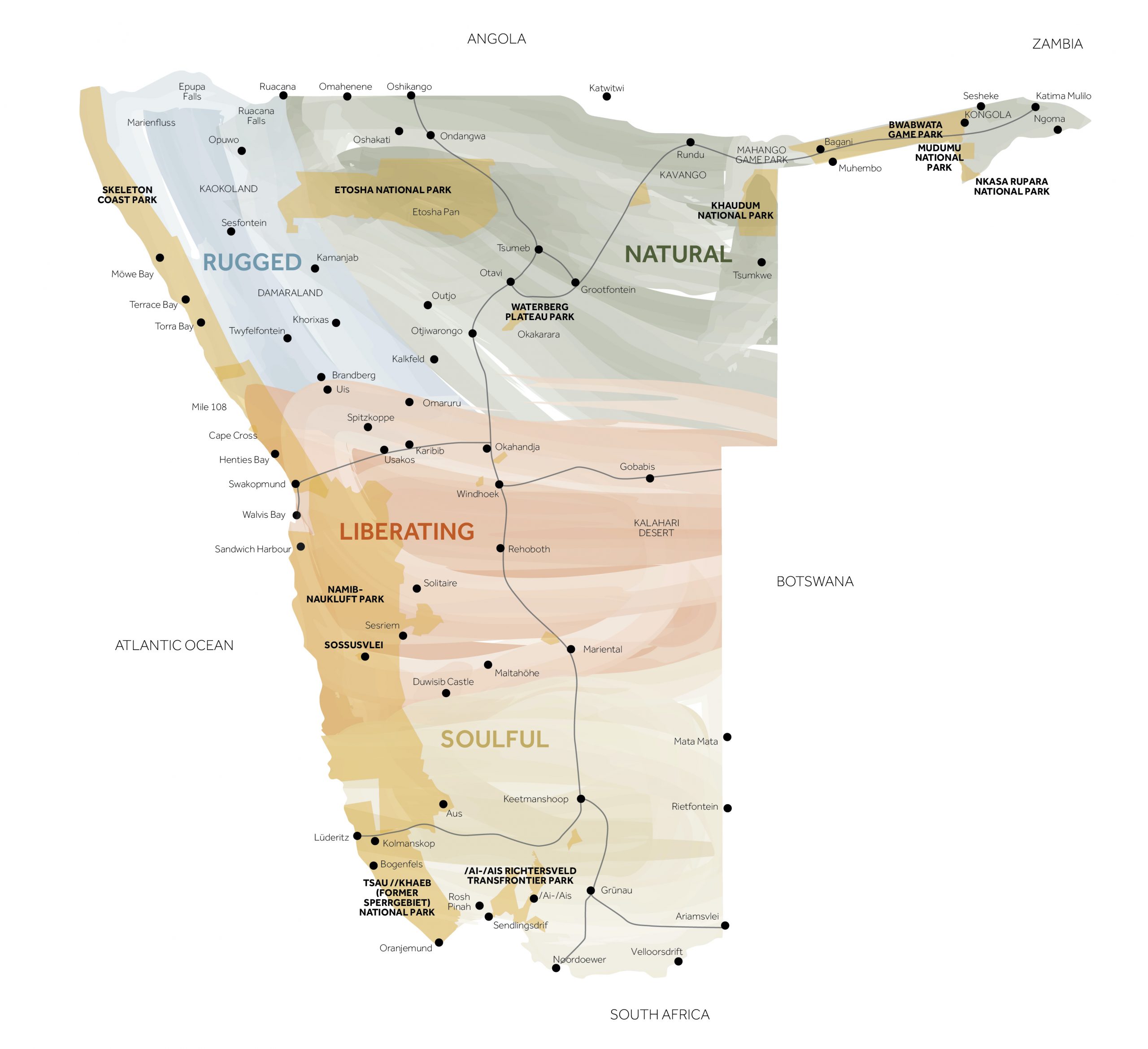 namibia map